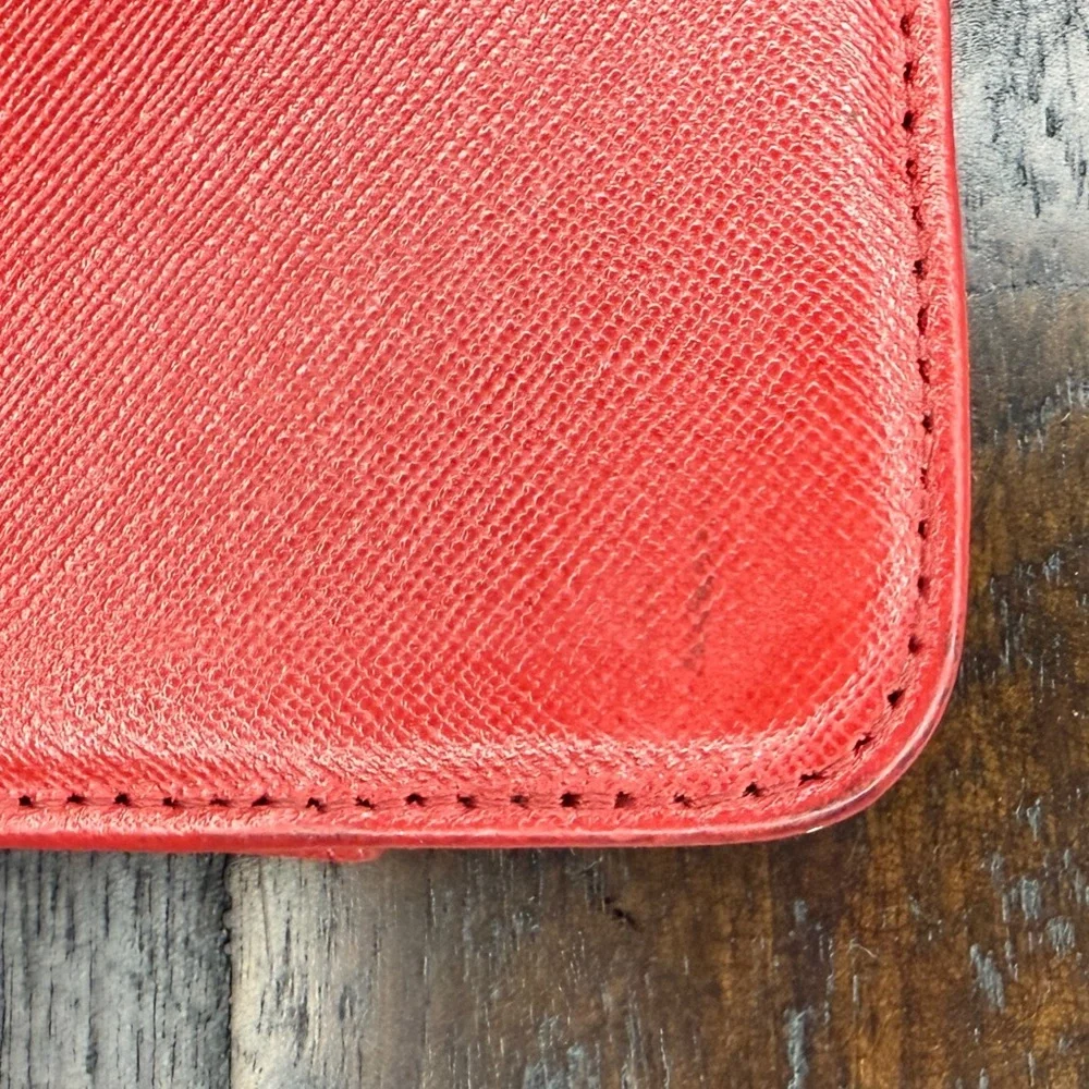 Tory Burch iPad Case Red Saffiano Leather